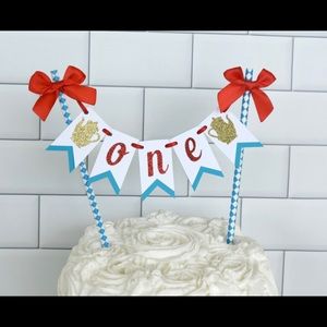 Onederland First birthday cake topper